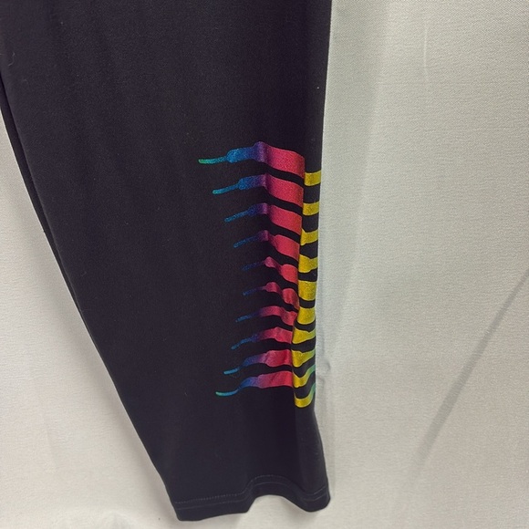Savage x Fenty High Rise Rainbow Foil Leggings Black Caviar Size 2X NWT - Picture 6 of 8